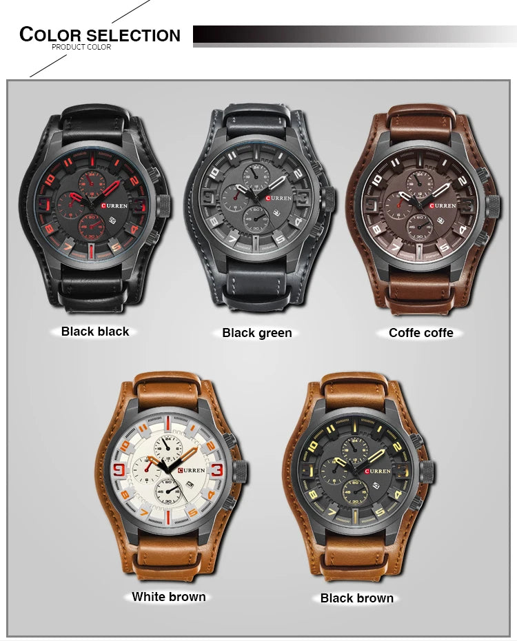 CURREN Men's Watches Top Brand Luxury Fashion&Casual Business Quartz Watch Date Waterproof Wristwatch Hodinky Relogio Masculino