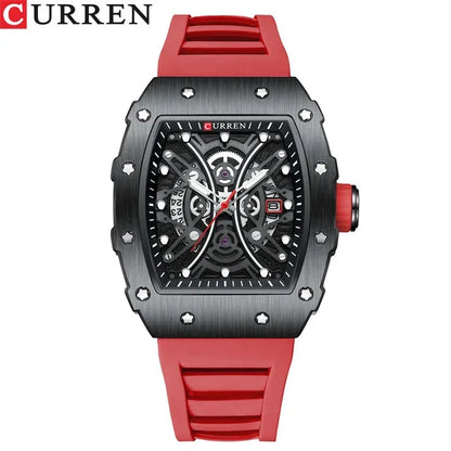 CURREN Youth Quartz Watch | Waterproof | Luminous | Silicone Strap