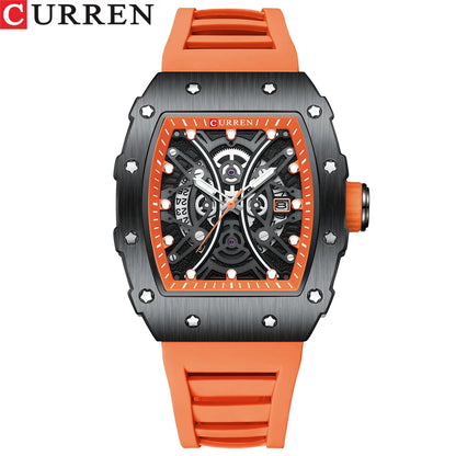 CURREN Youth Quartz Watch | Waterproof | Luminous | Silicone Strap