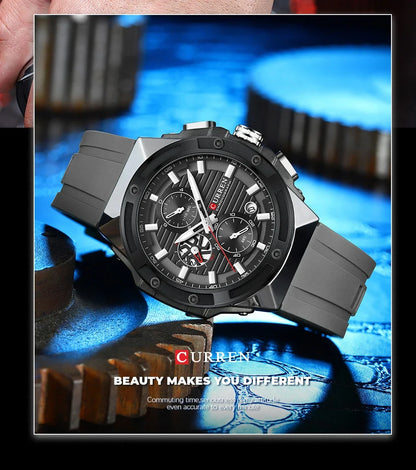 CURREN Men's Sport Chronograph | Waterproof Quartz Watch