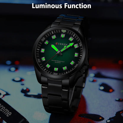 CURREN Fashion Brand NEW Watches for Men Classic Simple Business Quartz Stainless Steel Band Luminous Hands Wristwatch