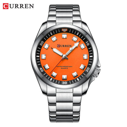 CURREN Fashion Brand NEW Watches for Men Classic Simple Business Quartz Stainless Steel Band Luminous Hands Wristwatch