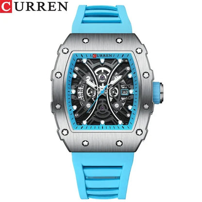 CURREN Youth Quartz Watch | Waterproof | Luminous | Silicone Strap