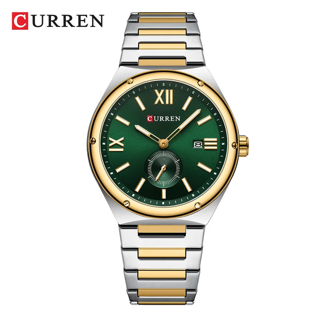 CURREN Original Watches Casual Sport Quartz Stainless Steel Wristwatches for Men Classic Clock Waterproof 8471