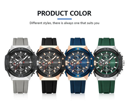 CURREN Men's Sport Chronograph | Waterproof Quartz Watch