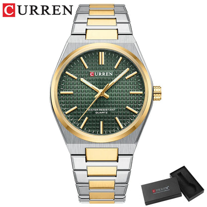 CURREN Casual Minimalista Quartz Men's Watches Fashion Business Stainless Steel Band Wristwatches Simple Male Clock