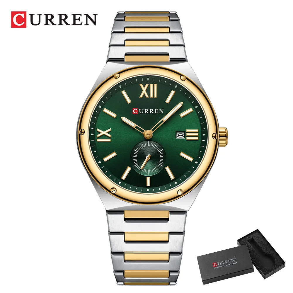 CURREN Original Watches Casual Sport Quartz Stainless Steel Wristwatches for Men Classic Clock Waterproof 8471