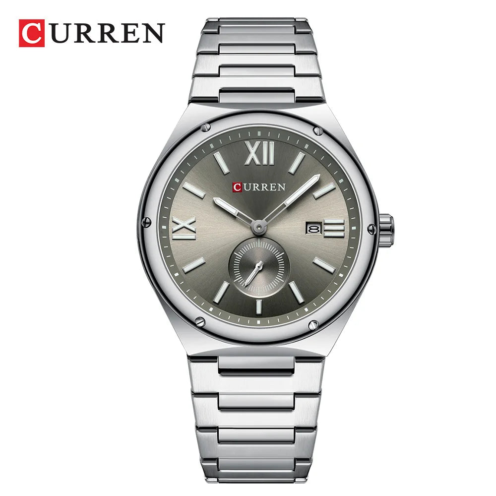 CURREN Original Watches Casual Sport Quartz Stainless Steel Wristwatches for Men Classic Clock Waterproof 8471