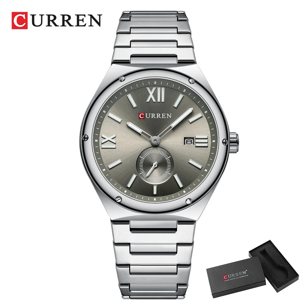 CURREN Original Watches Casual Sport Quartz Stainless Steel Wristwatches for Men Classic Clock Waterproof 8471