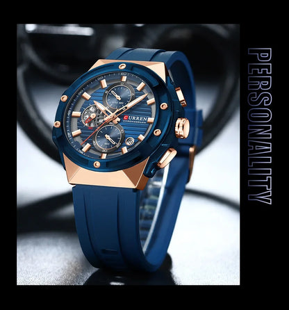 CURREN Men's Sport Chronograph | Waterproof Quartz Watch