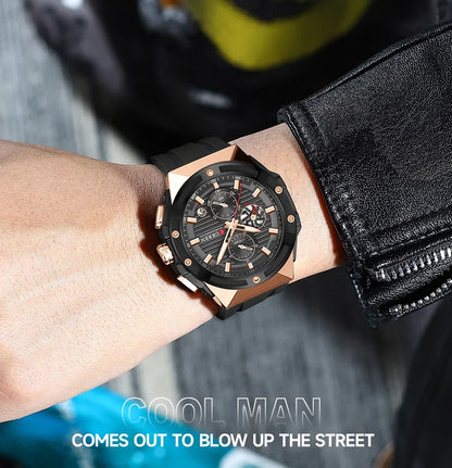 CURREN Men's Sport Chronograph | Waterproof Quartz Watch