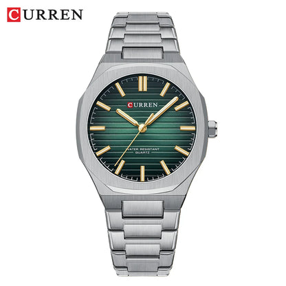 CURREN NEW Luxury Business Design Luminous Men's Watches Simple Quartz Stainless Steel Strap Clock Waterproof Male Wristwatch