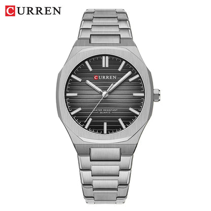 CURREN NEW Luxury Business Design Luminous Men's Watches Simple Quartz Stainless Steel Strap Clock Waterproof Male Wristwatch