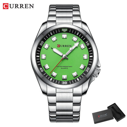 CURREN Fashion Brand NEW Watches for Men Classic Simple Business Quartz Stainless Steel Band Luminous Hands Wristwatch