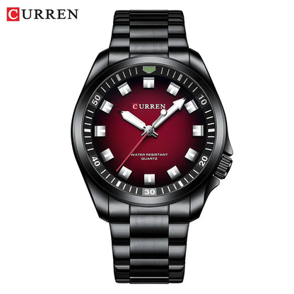 CURREN Fashion Brand NEW Watches for Men Classic Simple Business Quartz Stainless Steel Band Luminous Hands Wristwatch