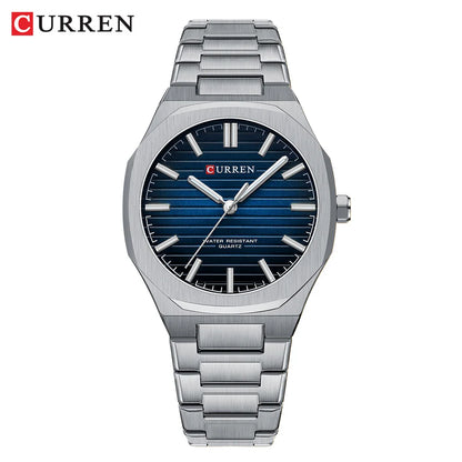 CURREN NEW Luxury Business Design Luminous Men's Watches Simple Quartz Stainless Steel Strap Clock Waterproof Male Wristwatch