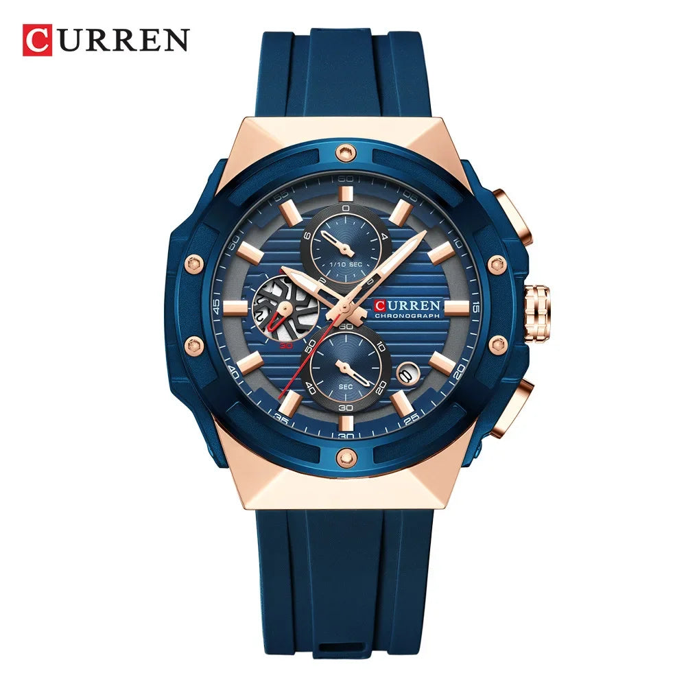 CURREN Men's Sport Chronograph | Waterproof Quartz Watch