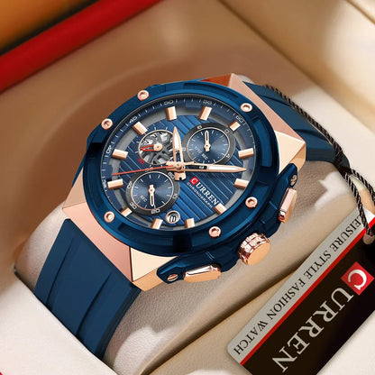 CURREN Men's Sport Chronograph | Waterproof Quartz Watch