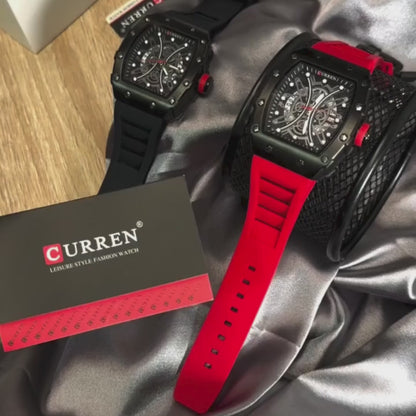 CURREN Youth Quartz Watch | Waterproof | Luminous | Silicone Strap